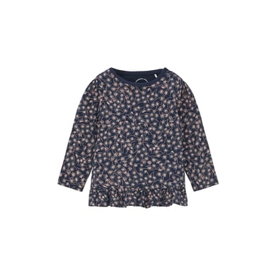 Image of s. Olive r Camicia a maniche lunghe Floral navy