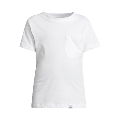 New Life T-Shirt TEE – CREW NECK PATCH POCKET White