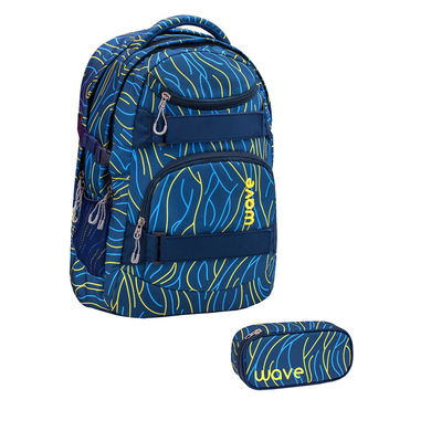 WAVE Rucksack Infinity Set 2 teilig Yellow Lines  - Onlineshop Babymarkt