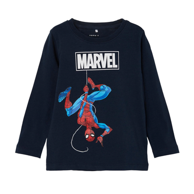 name it T-shirt à manches longues Spider man Nmmnazir Dark Sapphire