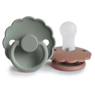 Image of FRIGG Ciuccio in silicone Daisy, Lily Pad/Orose oro 0-6 mesi059