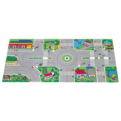 MOLTO Tapis de jeu Traffic avec 24 panneaux de signalisation