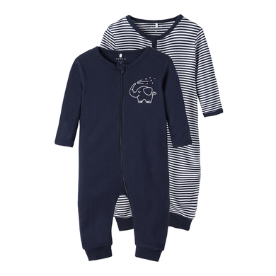 name it Combinaison pyjama bébé Dark Sapphire lot de 2