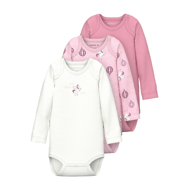 Image of name it Body a maniche lunghe 3 pezzi Parfait Rosa059