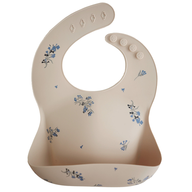 Image of mushie Bavaglino in silicone Lilla Flower059