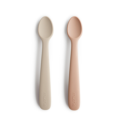 Image of mushie Cucchiaio in silicone, Blush /Spostamento Sand059