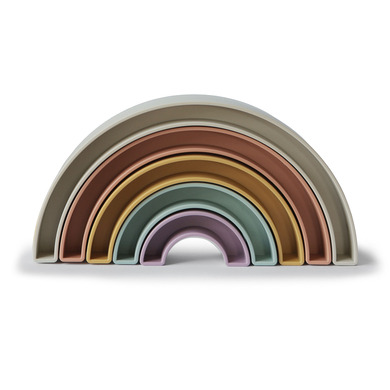 mushie Giocattolo impilabile arcobaleno Tropical