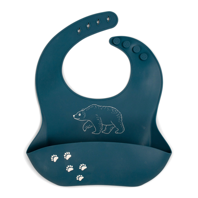 Filibabba Bavoir bébé silicone ours