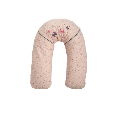 BeBes Collection Coussin d'allaitement et housse 3D papillon rose