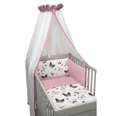 Be Be `s Collection Bett Set 3tlg. Butterfly Bunt