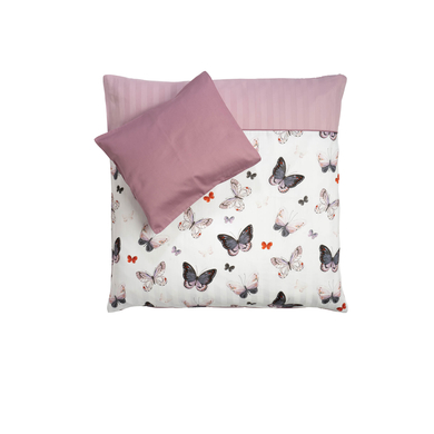 Be Be `s Collection Bettwäsche Butterfly Bunt 80x80 cm