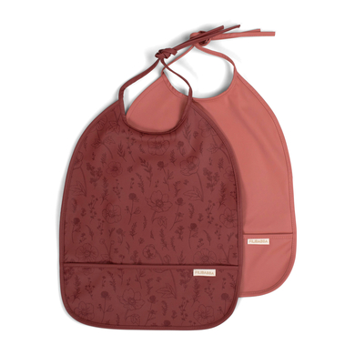 Filibabba Bavoir bébé à nouer Fall Flowers lot de 2