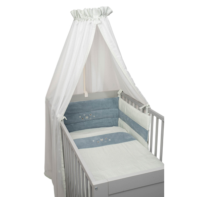 BeBes Collection Parure de lit enfant étoiles mousseline menthe 3 pièces 100x135 cm