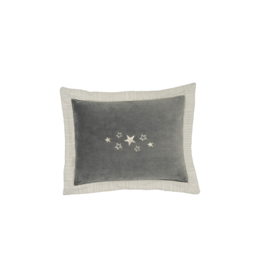 Levně Be Be 's Collection Cuddly Cushion Star Grey 30x40 cm