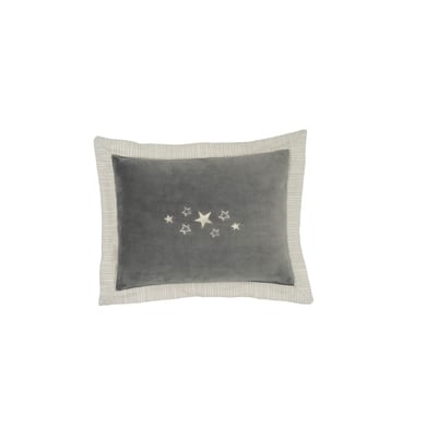 BeBes Collection Coussin décoratif étoiles gris 30x40 cm