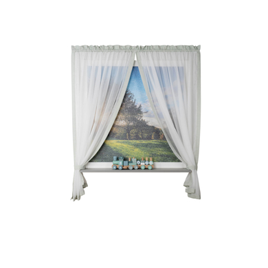 BeBes Collection Rideaux étoiles menthe 100x170 cm 2 pièces