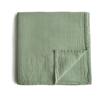 Levně mushie zavinovací tkanina Muslin zelená 120 x120 cm