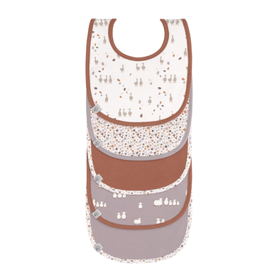 Lässig Bavoir bébé scratch Tiny Farmer oie violet lot de 5