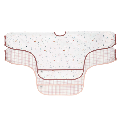 Lässig Bavoir bébé manches récupérateur Garden Explorer escargot lot de 2