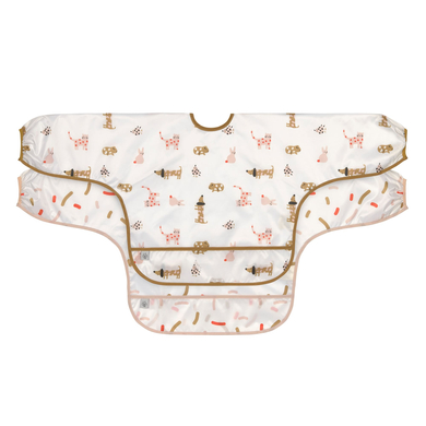 Lässig Bavoir bébé manches récupérateur Little Mateys Spicy orange lot de 2