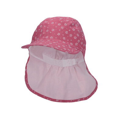 Image of Sterntaler Cappello a punta con protezione del collo fiori rosa059