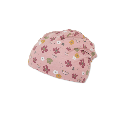 Sterntaler Slouch Beanie Bloemen Licht Roze