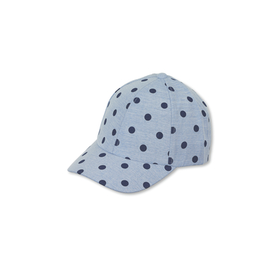 Sterntaler Casquette baseball à pois bleu ciel