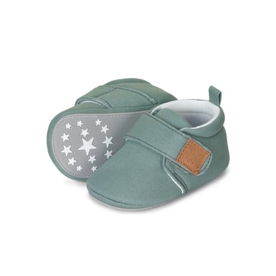 Sterntaler Baby-Krabbelschuh Uni grün