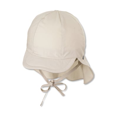 Sterntaler Peaked cap met nekbescherming beige