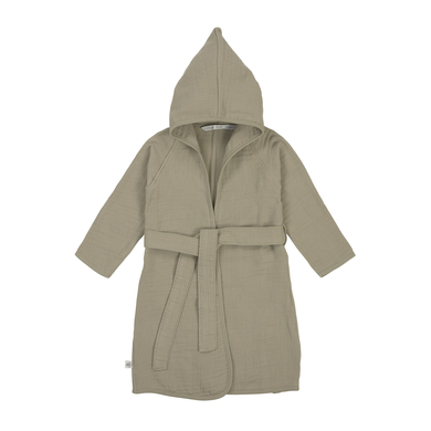 LÄSSIG Peignoir de bain enfant mousseline olive