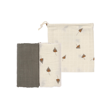 LÄSSIG Langes enfant M taupe 60x60 cm lot de 2