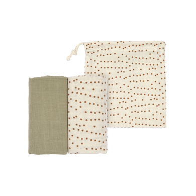 LÄSSIG Langes enfant M caramel 60x60 cm lot de 2