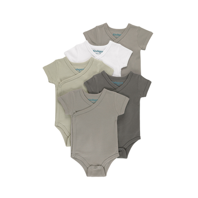 kindsgard Body cache-coeur trunder manches courtes gris lot de 5