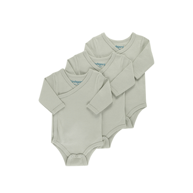 Bilde av Kindsgard Wrap-around Body Trunder 3-pakning Med Lange Ermer I Taupe