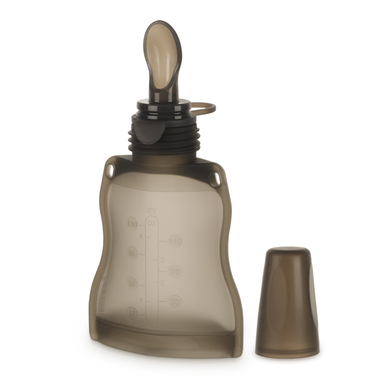 haakaa® Gourde bébé compressible pour compote/purée insert cuillère