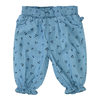 STACCATO Pantalon mid blue denim à motifs