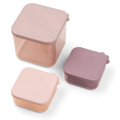 Done by Deer™ Pot de conservation repas M, Elphee PP rose lot de 3