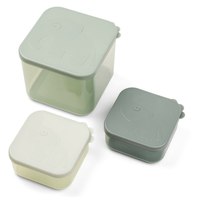Done by Deer™ Pot de conservation repas L, Elphee PP vert lot de 3