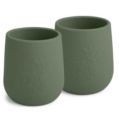 nuuroo Tasse enfant Abel silicone Dusty Green 145 ml lot de 2