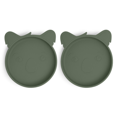 Nuuroo Piatto in silicone Akila Koala Dusty Green Set di