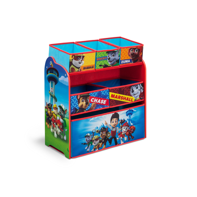 Delta Children Etagère à jouets Pat Patrouille Multi-Bin bois