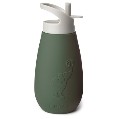 Nuuroo Bouteille d'eau pour enfants Pax Silicone Dusty Green 350 ml