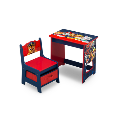 DELTA CHILDREN Delta Child ren Paw Patrol kinderbureau en stoel set van hout