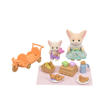 Sylvanian familles® Figurine pique-nique frères et soeurs fennec 5698