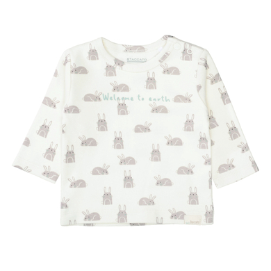 STACCATO T-shirt cream white à motifs