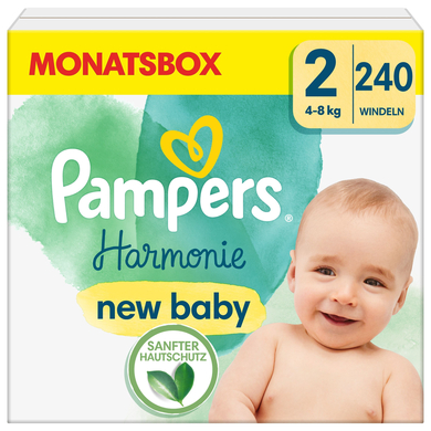 PAMPERS Baby Dry Taille 2, 3-6kg, 33 couches