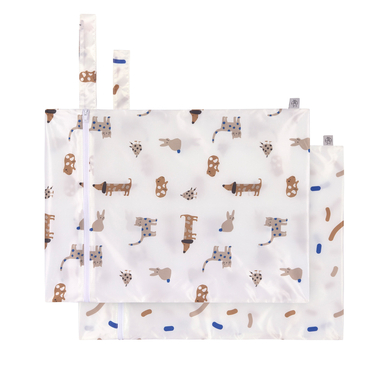 LÄSSIG Sac pour couches/linge sale Little Mateys bleu roi lot de 2