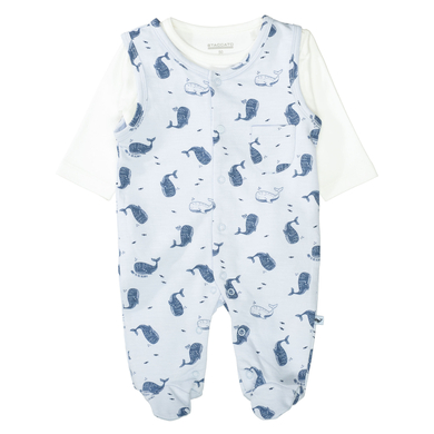 STACCATO Dors-bien+shirt sea blue à motifs