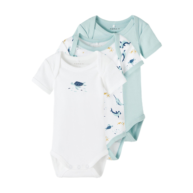 name it Body enfant manches courtes Blue Haze lot de 3
