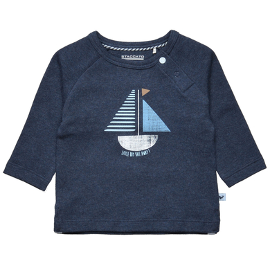 STACCATO Maglia a maniche lunghe, navy blue melange